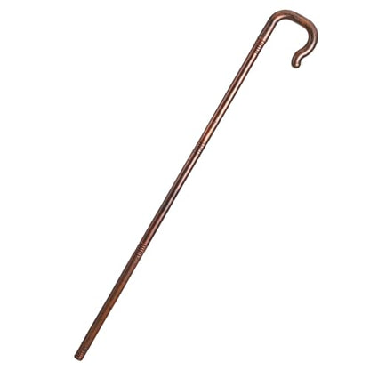 Lurrose Halloween Decorations Shepherds Costume Crook Staff Antique Walking Cane Shepherd Like Hook Cane Halloween Prop Stick Biblical Costume for Halloween Costume Accessory