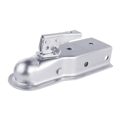 3500lb Straight Trailer Coupler for 2" Ball, 3" Channel | Designed for 3" channel widths and 2" balls. Zinc-plated steel capacity for heavy-duty towing needs. - size: 2" Ball 3" Channel 3,500 lbs