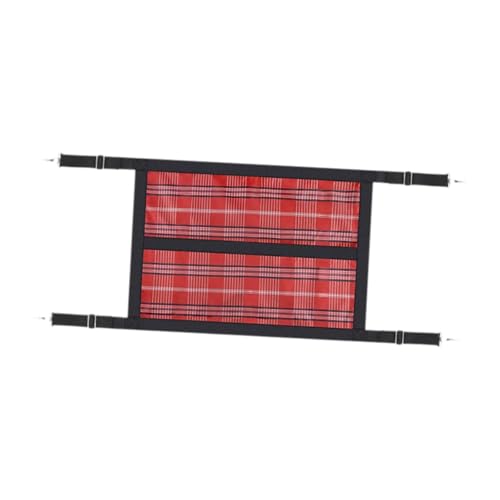 Stall Guard for Horse Barn Guard for Goats, Cows Easy Install 59.1 inch x 18.9 inch Gear Stable Supplies Stall Gate Guard, Red - color: Red