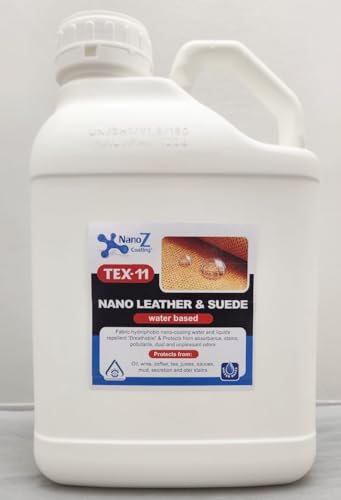 Nano Leather and Suede Hydrophobic Spray, Water and Stain Repellent, Waterproofing for Boots, Car Seats, Furniture, Jackets, Shoes, Bags and More (Gallon) - size: Gallon