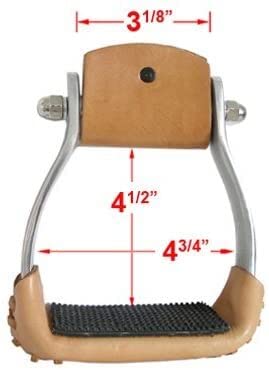 AJ Tack Aluminum Barrel Racing Stirrups, 2 Lb 3 Oz, 4.75 in