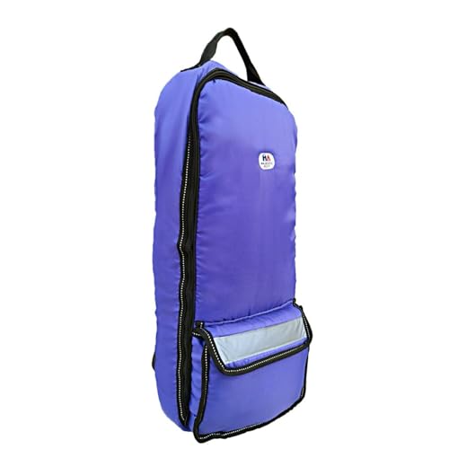 Majestic Ally Halter Bridle Carry Bag - Reflective, Padded with Front Large Pocket Tack Carry Bag to Keep Horse Tack Clean and Safe (Purple) - color: Purple