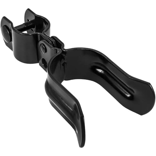 Black 1-5/8" x 1-7/8" Heavy Duty Fork Latch - Powder Coated - Pressed Steel - color: Black, size: 1-5/8" x 1-7/8"