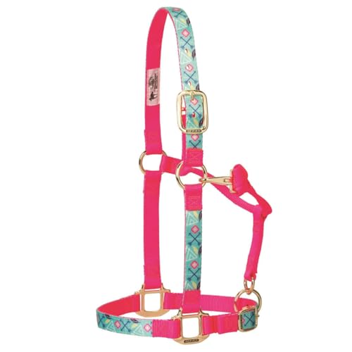 Weaver Leather Adjustable Patterned Nylon Horse Halter, Trekking West, Large