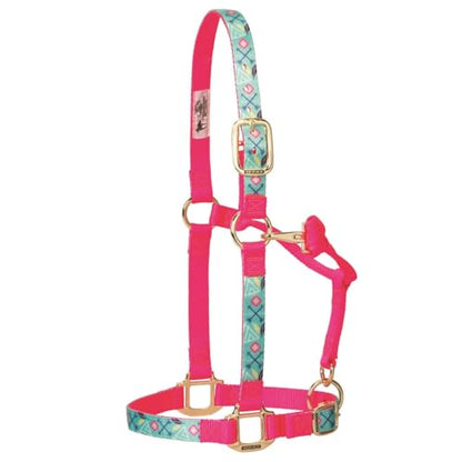 Weaver Leather Adjustable Patterned Nylon Horse Halter, Trekking West, Large