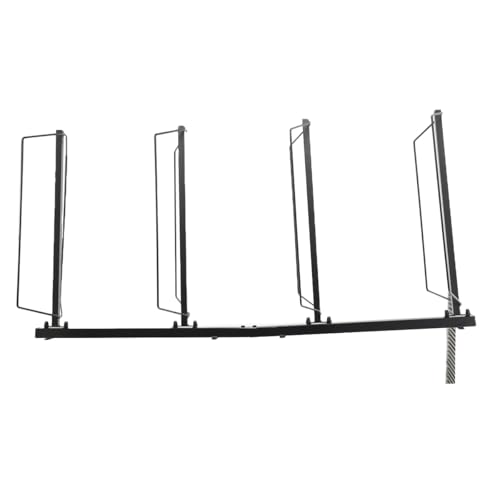 2 Pcs Saddle Rack Adjustable, 4 Tier Wall Mounted Saddle Stand Saddle Storage Rack Heavy Duty for Western and English Saddle Rack, Holds Tack, Pad, Accessories for Horses, 52 x 25 x 11 Inches