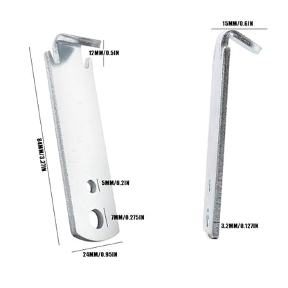 2Pcs Fence Wire Twister for T-Post Clamps, Stainless Steel Fence Wire Tensioning Tool, Barbed Wire Twisting Tool for Fence Wire