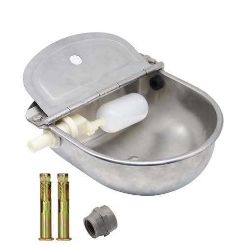 Automatic Dog Water Feeder 3L Stainless Steel Bowl for Chicken Cattle Sheep