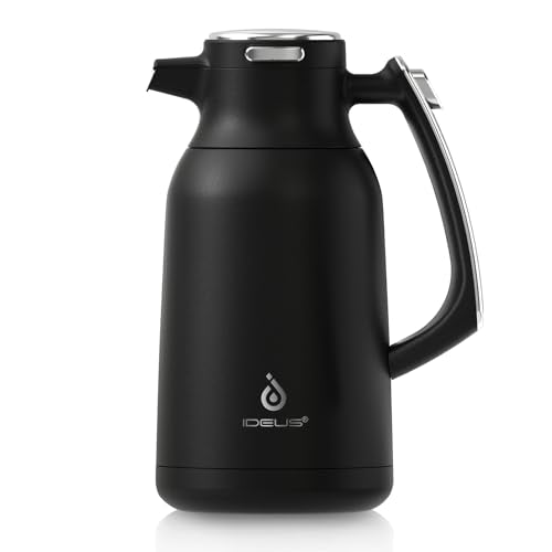 IDEUS Thermal Coffee Carafe 68oz, Beverage Dispenser Black - color: Black, size: 68 Ounces