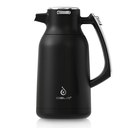 IDEUS Thermal Coffee Carafe 68oz, Beverage Dispenser Black - color: Black, size: 68 Ounces