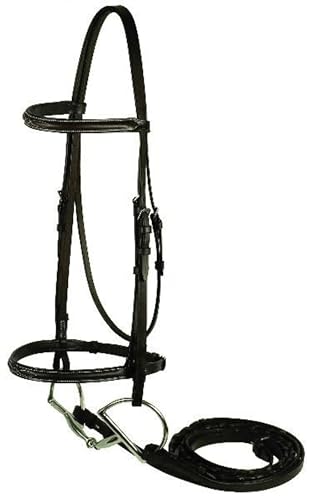 282480 Fancy Snaffle Bridle Havanna Brown, Horse