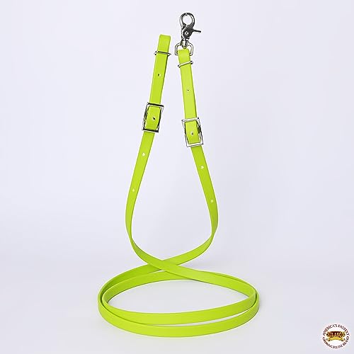 HILASON Western Horse Biothane Leather Rein, Full Size - color: Lime Green