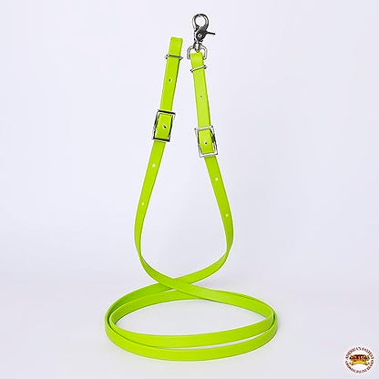 HILASON Western Horse Biothane Leather Rein, Full Size - color: Lime Green