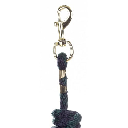 Equinavia Stella 8' Lead Rope with Snap Buckle - Navy/Hunter Green - One Size - color: Navy/Hunter Green