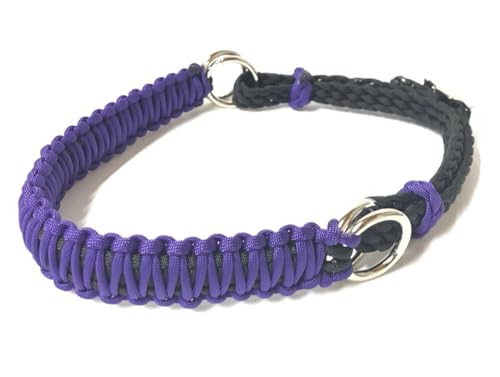 Side Pull Hackamore bitless Bridle Attachment Purple with Your Choice of Black or Brown Chinstrap