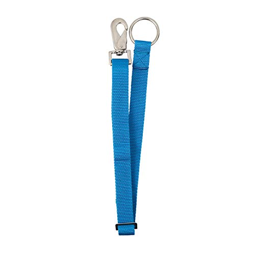 Derby Originals Heavy Duty Adjustable 30” Nylon Hanging Bucket Straps for Water and Feed Buckets - Available in 16 Colors and Patterns (Hurricane Blue) - color: Hurricane Blue