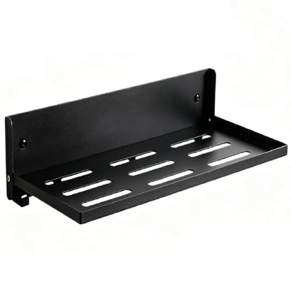 Small Folding Metal Shelf with Hooks, Fold-up Wall Shelf, 6 Hooks