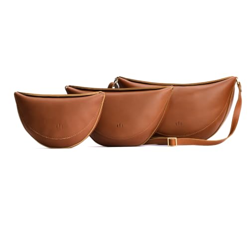Portland Leather Goods Koala Sling Bag - Adjustable Full-Grain Leather - color: Honey, size: Small