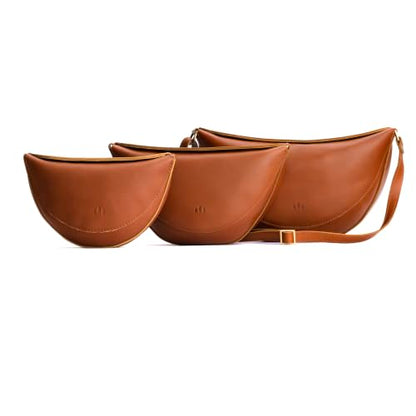 Portland Leather Goods Koala Sling Bag - Adjustable Full-Grain Leather - color: Honey, size: Medium