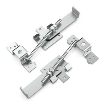 Barn Door Jamb Latch with 7" Hook Outdoor Sliding Door Lock Latches, 2 Pack - size: 2 Pack