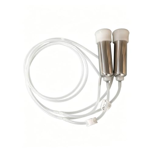 Cow Milking Machine Replacement Parts, Clear Tubes with 2 Stainless Teatcups(φ25mm) Dairy Equipment Accessories - color: For Cows