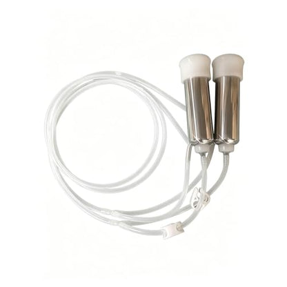 Cow Milking Machine Replacement Parts, Clear Tubes with 2 Stainless Teatcups(φ25mm) Dairy Equipment Accessories - color: For Cows