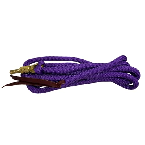 PARELLI 12 Foot Training Rope - Strong Everyday Use All-Purpose Horse Lead Rope with Loop & Latigo Popper | 9/16" Diameter Smooth Yachting Braid, Purple - color: Purple
