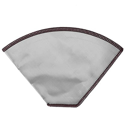 Pour Over Coffee Filter 4-6 Cup Reusable Coffee Strainer Bag Foldable | Stainless Steel Cone Coffee Strainer Bag for Coffee Machine Milk Tea Residue