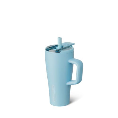 BrüMate Era Flip 20oz Kids Tumbler with Covered Flip Down Straw | 100% Leakproof Insulated Kids Cup | Made of Stainless Steel | Cup Holder Friendly | 20oz (Glacier) - color: Glacier, size: 20 Ounces