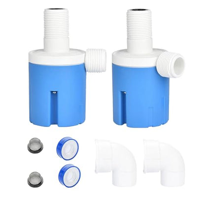 Automatic Float Valve for Water Tank - Auto Pot & Aquarium, 2PCS (3/4'' Top Inner) - style: 3/4'' Top Inner