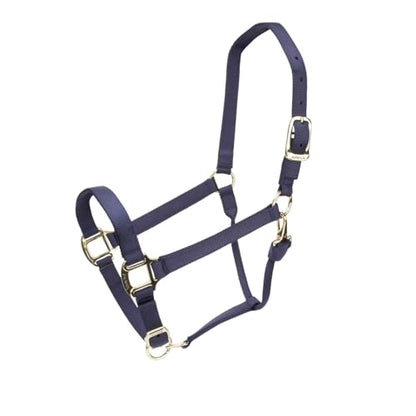 Shires ARMA Adjustable Nylon Halter - color: Navy, size: Pony