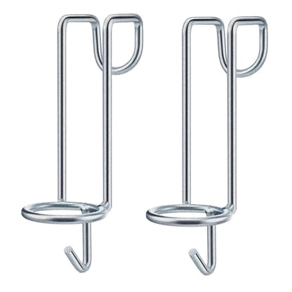 2 Pack Horse Water Bucket Hooks, Heavy Duty Metal Horse Bucket Hooks, Portable Rust Resistant Horse Stall Bucket Holder Over Fence No Drill Stable Hanging Design