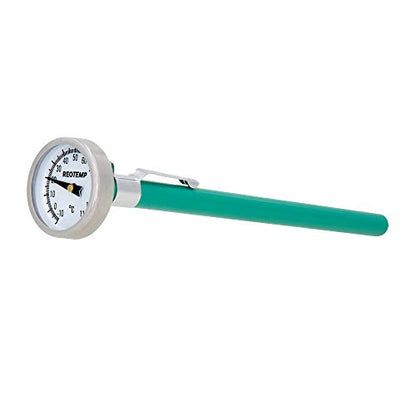 REOTEMP K79-7 Pocket Thermometer, Waterproof, 5" Stem, 1" Dial (-10 to 110 Celsius) - size: -10 to 110 Celsius