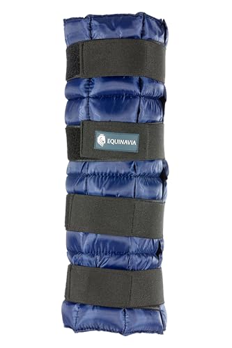 Equinavia Cool Relief Therapy Equine Ice Boots for Horses-Gel Cooling Wraps - color: Navy Blue