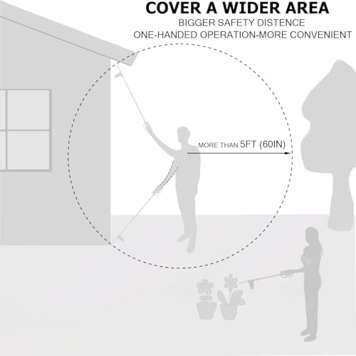 SUNYAY Diatomaceous Earth Powder Duster Multi-Purpose Powder Sprayer Indoor and Outdoor with Length Adjustable from 12" to 42"