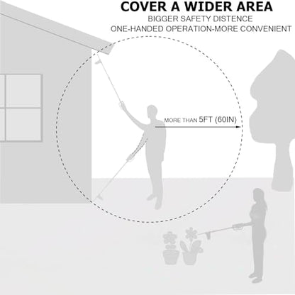 SUNYAY Diatomaceous Earth Powder Duster Multi-Purpose Powder Sprayer Indoor and Outdoor with Length Adjustable from 12" to 42"