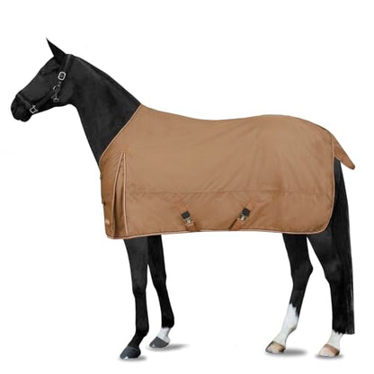 Horze Glasgow Heavy Weight Waterproof Winter Turnout Horse Blanket (350g Fill) - Cocoa Mocha - 81 in
