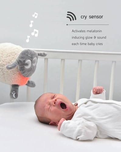 Sweet Dreamers, Rechargeable Ewan Deluxe, Gray | Baby & Toddler White Noise Sound Machine | Cry Sensor & Nightlight | 10 Soothing Sounds | Continuous or Timer Playback | Machine Washable - color: Gray