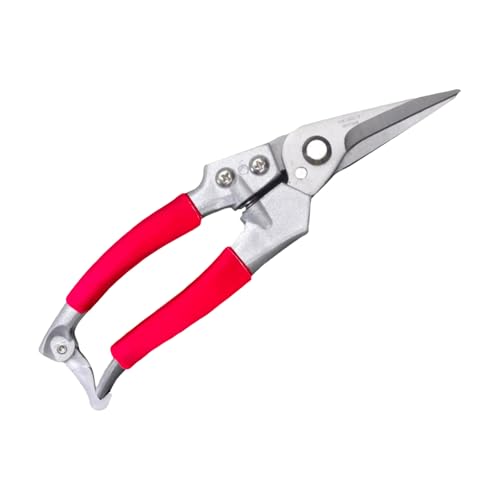 Goat Hoof Trimmers and Farrier Shears – Versatile Hoof, Wire, and Pipe Cutting Tool for Livestock – Silver (Silver-Red 1pack) - style: Silver-Red 1pack