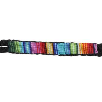 Professional's Choice Cowboy Braided Horse Halter - color: Black/Serape, style: Beads