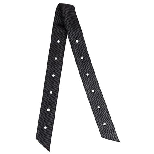 2 Piece Black Nylon Cinch Strap and Off Billet Saddle Set Double Ply
