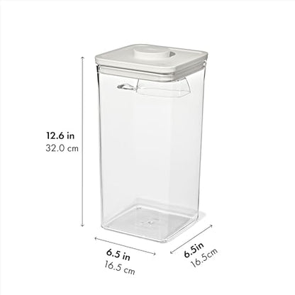 OXO Pet Food Storage POP Container with Scoop - 6.0 Qt/5.7 L, Whisker Gray - color: Whisker Gray, size: 6 Qt
