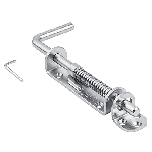 National Hardware N109-212 V1142 Spring Loaded Heavy Duty Sliding Bolt Zinc - color: Zinc