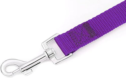 AMAGOOD Dog/Puppy Obedience Recall Training Agility Lead-15 ft 20 ft 30 ft 50 ft Long Leash-for Dog Training,Tie Out,Play,Safety,Camping (30Feet x 1Inch, Purple) - color: Purple, size: 1 Inch x 30 Feet