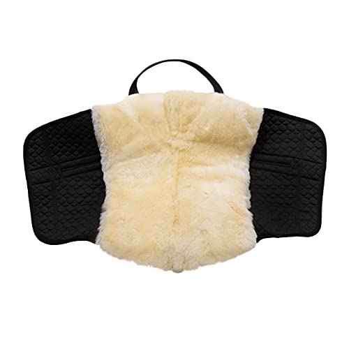 Werner Christ Horse Bareback Pad IBERICA Plus treeless Saddle in Spanish Style, Made of Real Sheepskin - color: Charcoal, size: Full