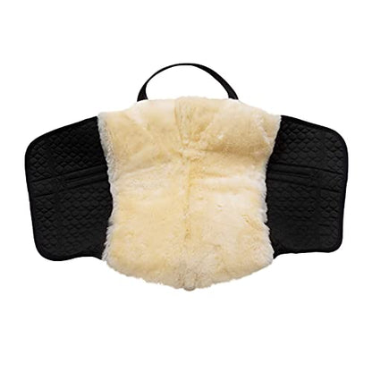 Werner Christ Horse Bareback Pad IBERICA Plus treeless Saddle in Spanish Style, Made of Real Sheepskin - color: Charcoal, size: Pony