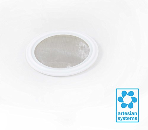 4" Tri Clamp (Teflon) PTFE Screen Filter Gasket 316L 100Uf Micron Screen Stainless Steel Pharmaceutical Grade Filter Mesh. PTFE Inverted Envelope with Floating Stainless Mesh! with FDA Certification - style: 4”