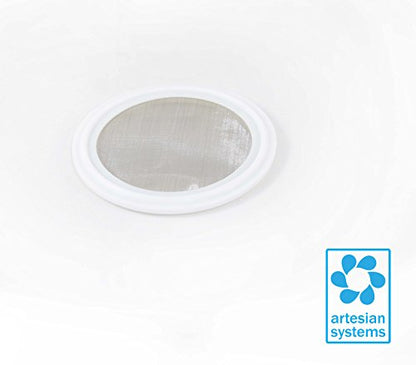 4" Tri Clamp (Teflon) PTFE Screen Filter Gasket 316L 100Uf Micron Screen Stainless Steel Pharmaceutical Grade Filter Mesh. PTFE Inverted Envelope with Floating Stainless Mesh! with FDA Certification - style: 4”