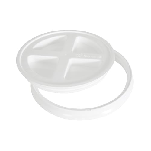 Gamma2 Seal Bucket Lid Pet Food Storage Container, 10", White - size: 10 In
