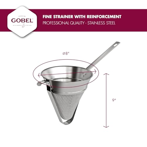 Gobel - Fine Mesh Conical Strainer (Chinois), Stainless, 8 in